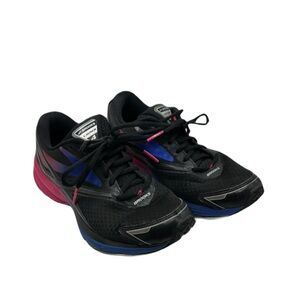 Brooks Sz 9 Launch 4 DNA Women's Athletic Shoes -‎ Black, Pink, and Blue